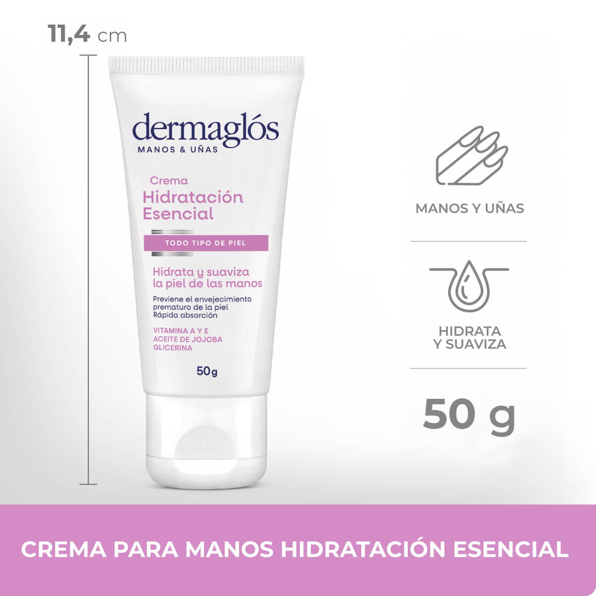 Dermagl&oacute;s Corporal Crema para Manos Hidrataci&oacute;n Esencial 50 g image number 4