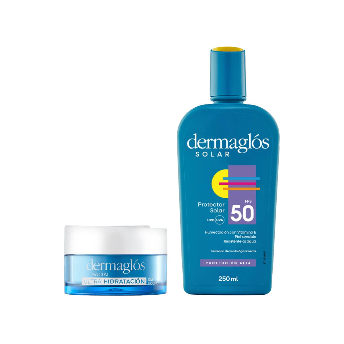 Kit Dermagl&oacute;s Protector Solar + Crema Gel Ultra Hidrataci&oacute;n