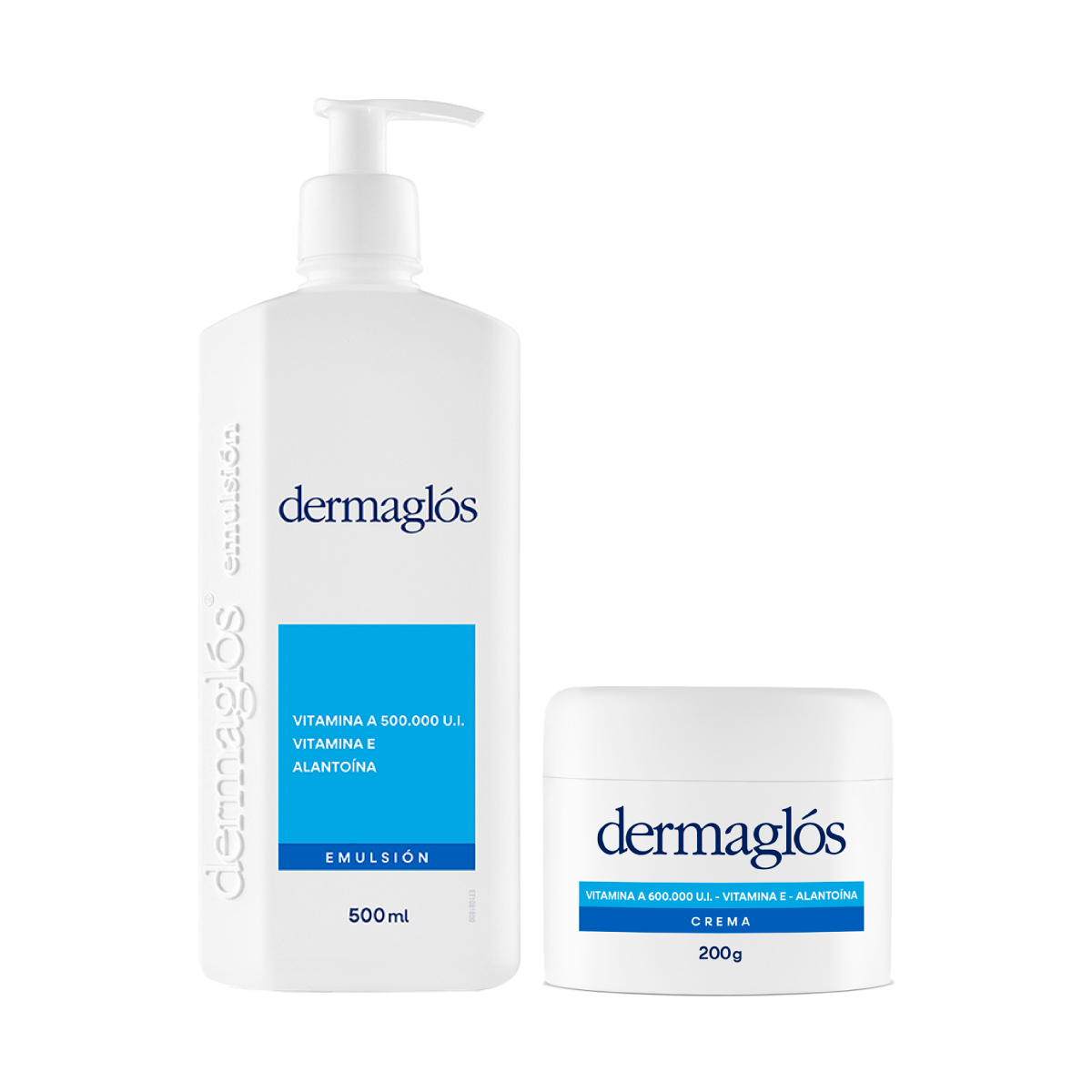 Kit Dermaglós Terapéutica Emulsión 500 ml y Crema 200 g image number 0