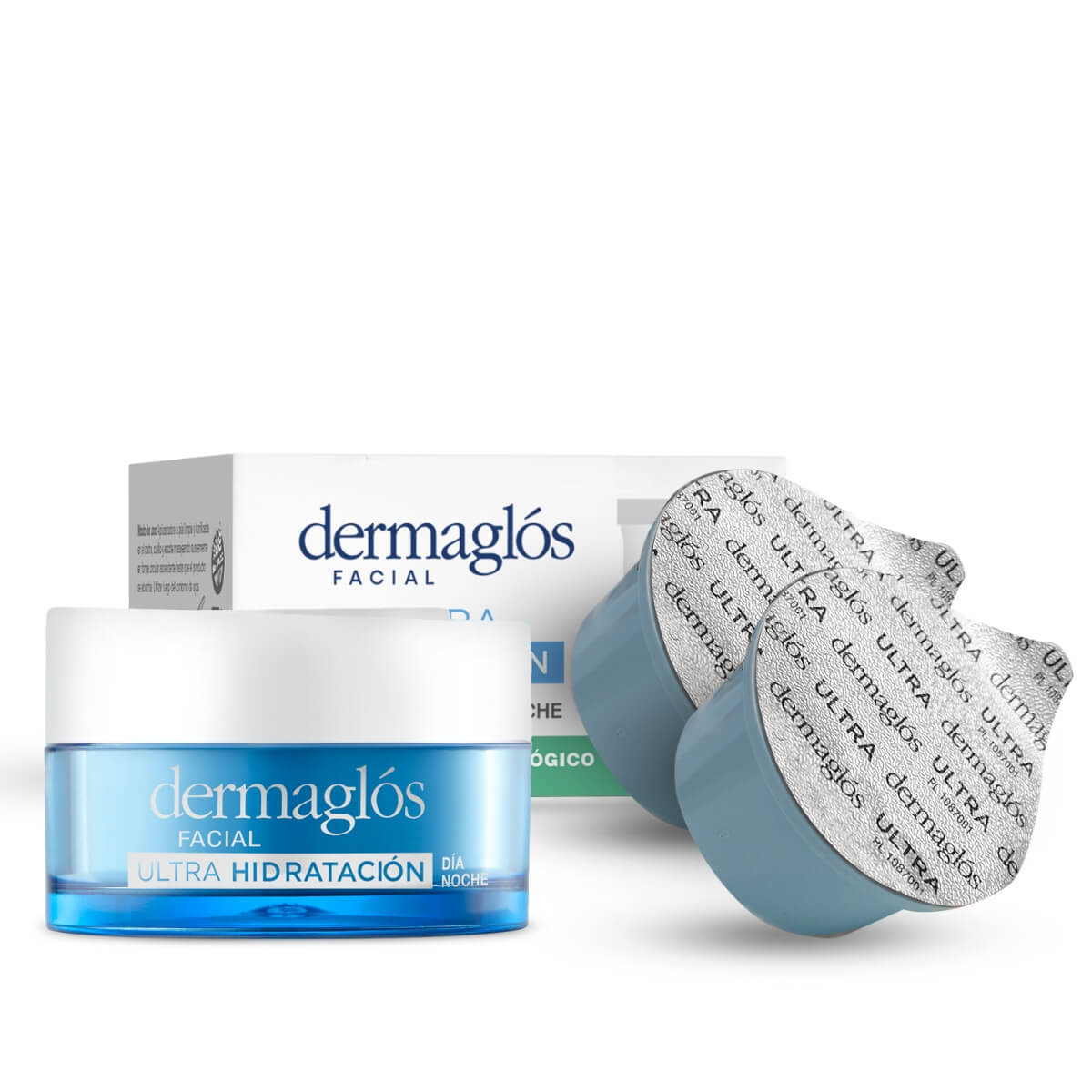 Kit Facial Dermagl&oacute;s Ultra Hidrataci&oacute;n + 2 Repuestos 50 g image number 1
