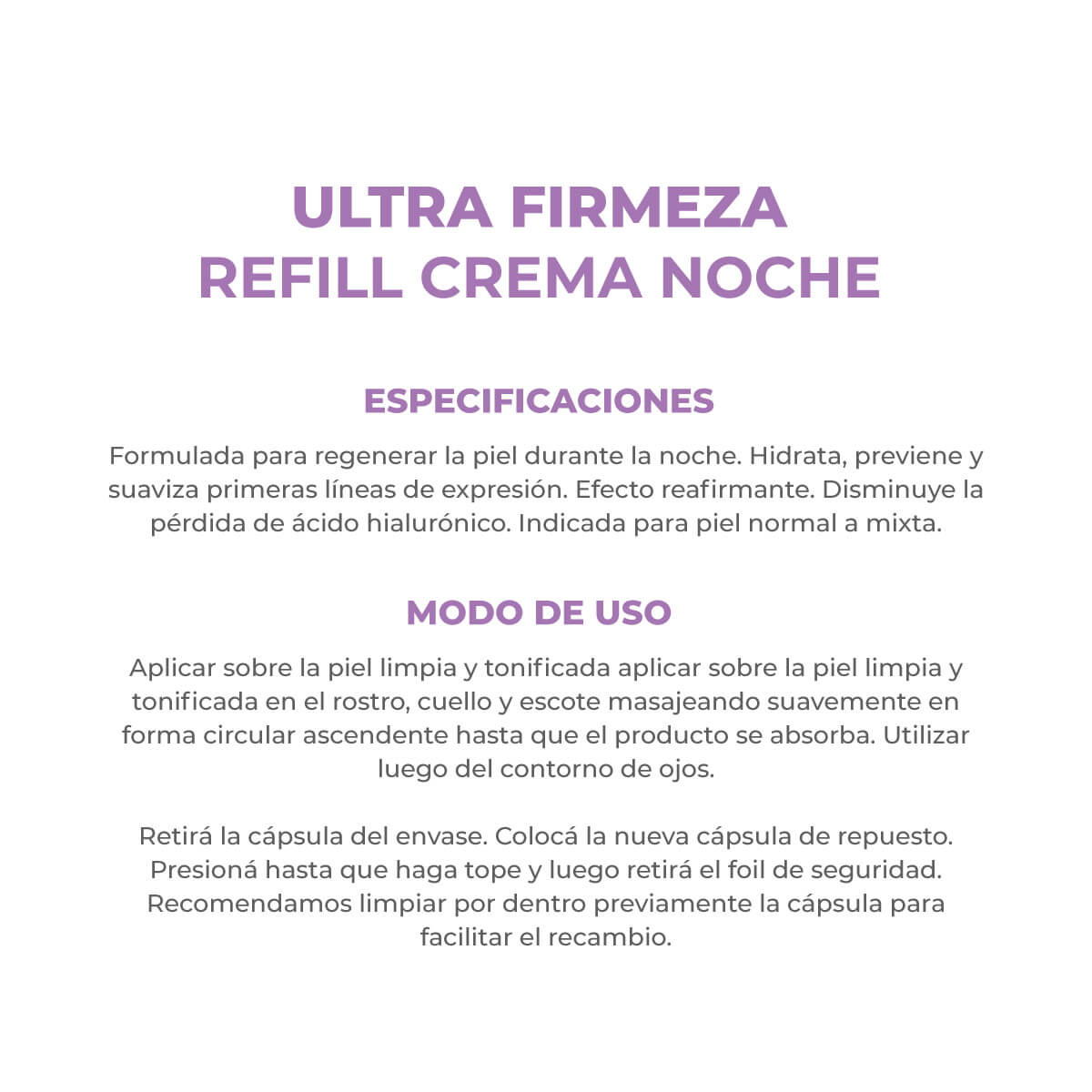 Crema Dermagl&oacute;s Repuesto Hidratante de Noche Ultra Firmeza  50 g image number 6