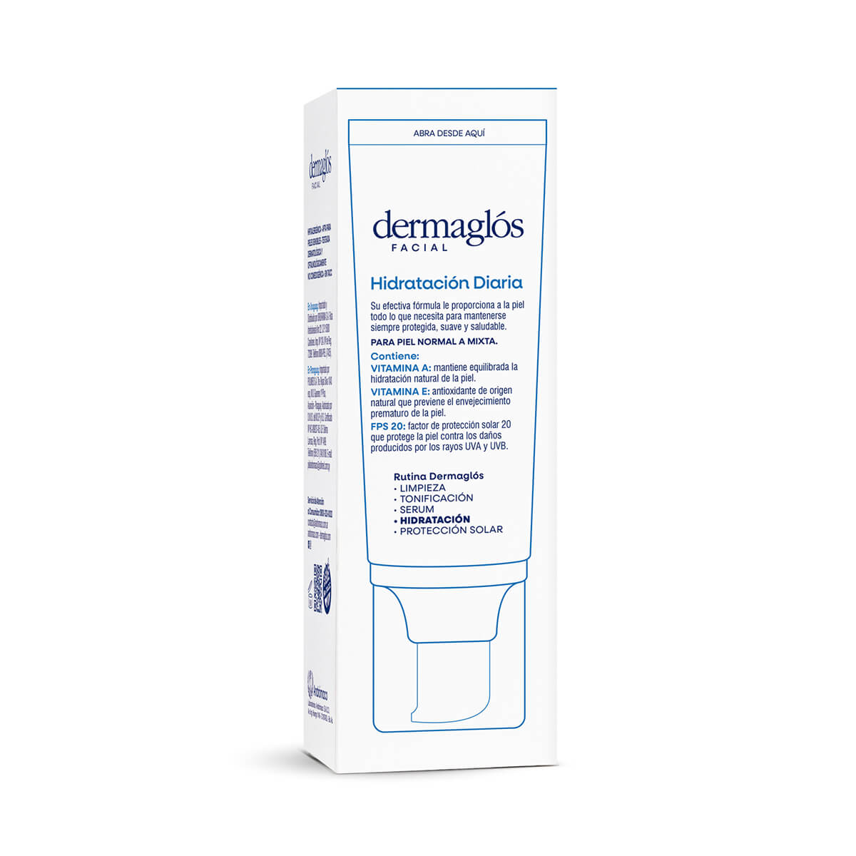 Dermaglós Facial Emulsión Hidratación Diaria FPS 20 Piel Equilibrada a Mixta 70 ml image number 5