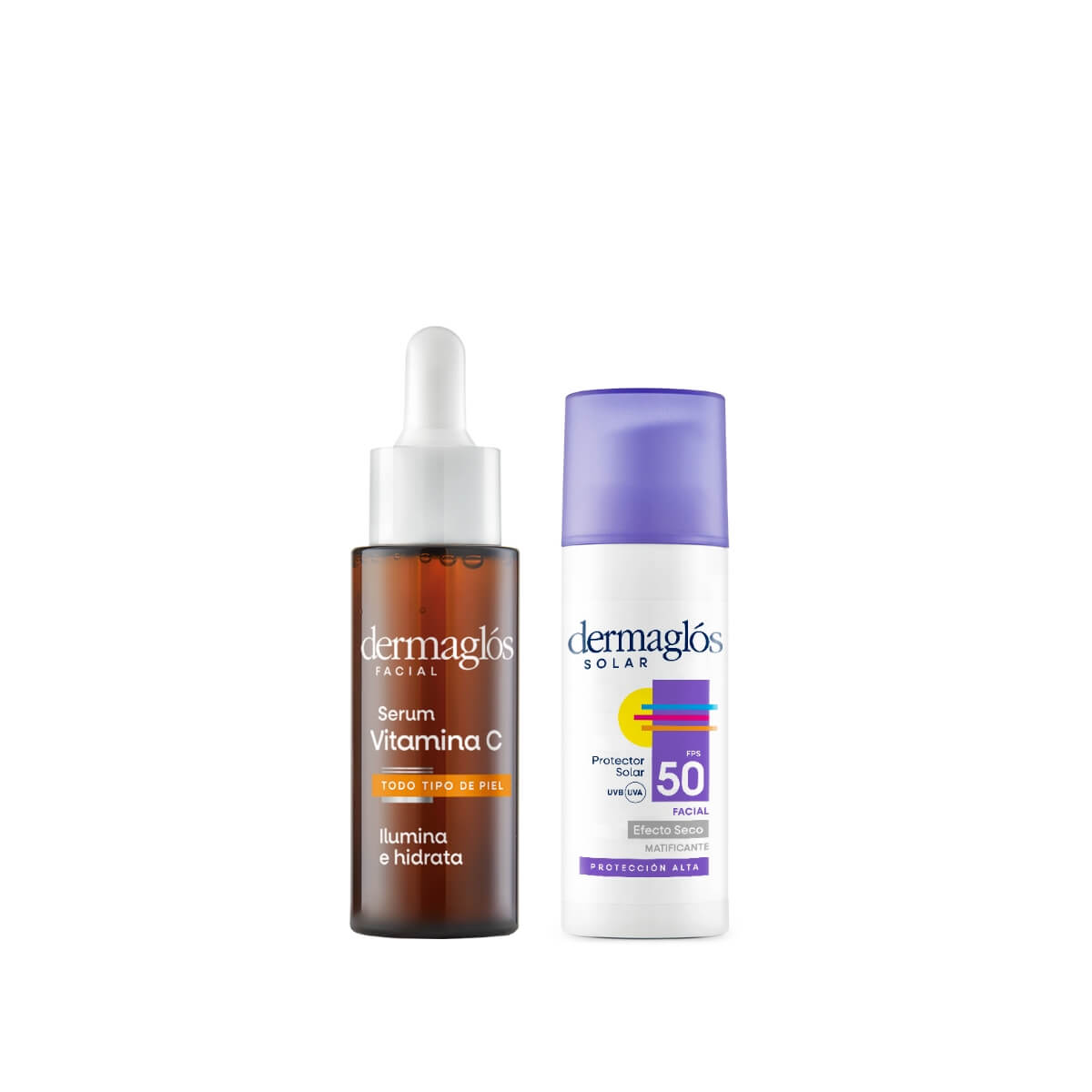Kit Dermagl&oacute;s Facial Serum Vitamina C + Protector FPS 50 image number 0