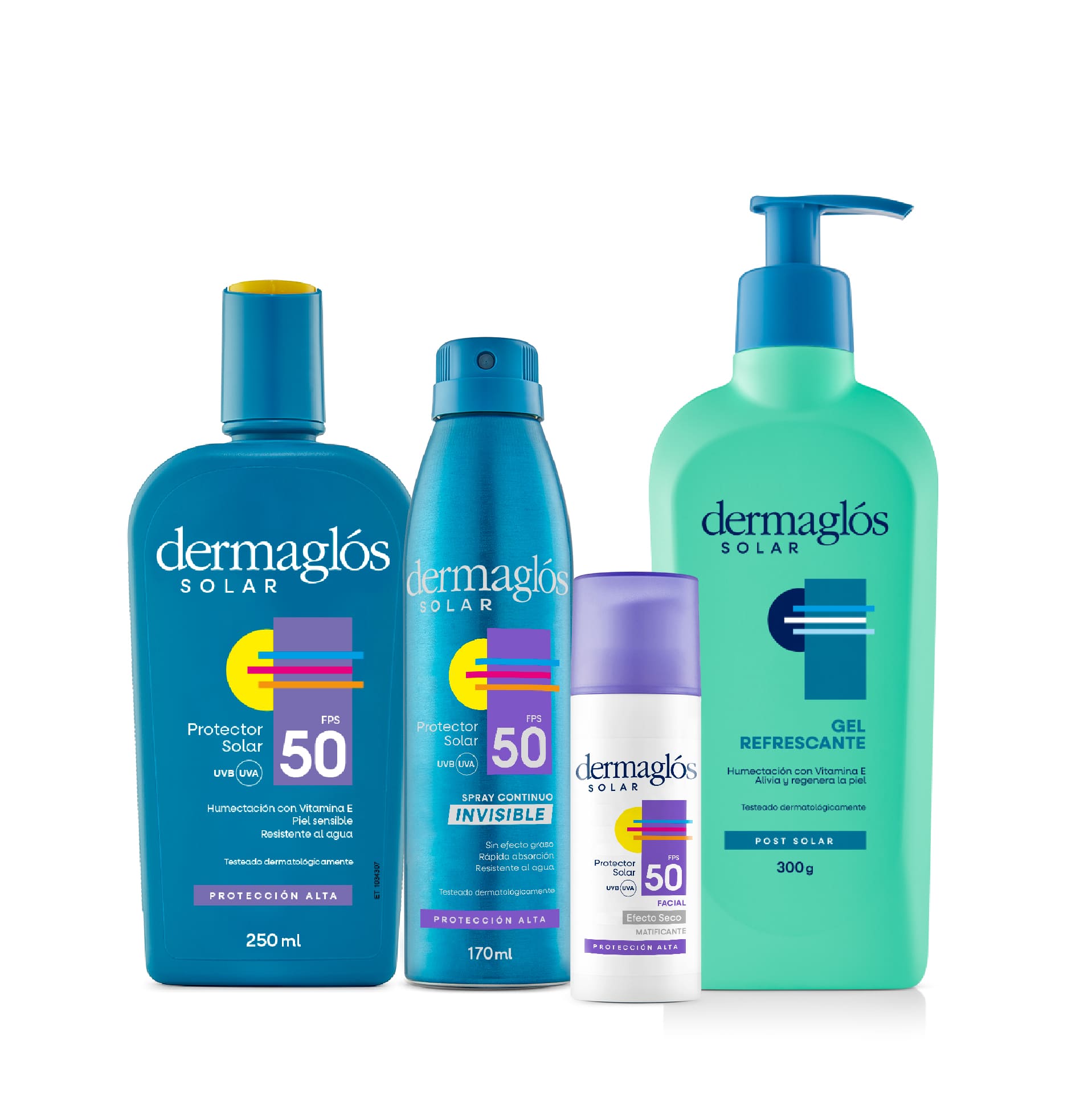 Kit Protector Solar Completo Dermagl&oacute;s FPS 50