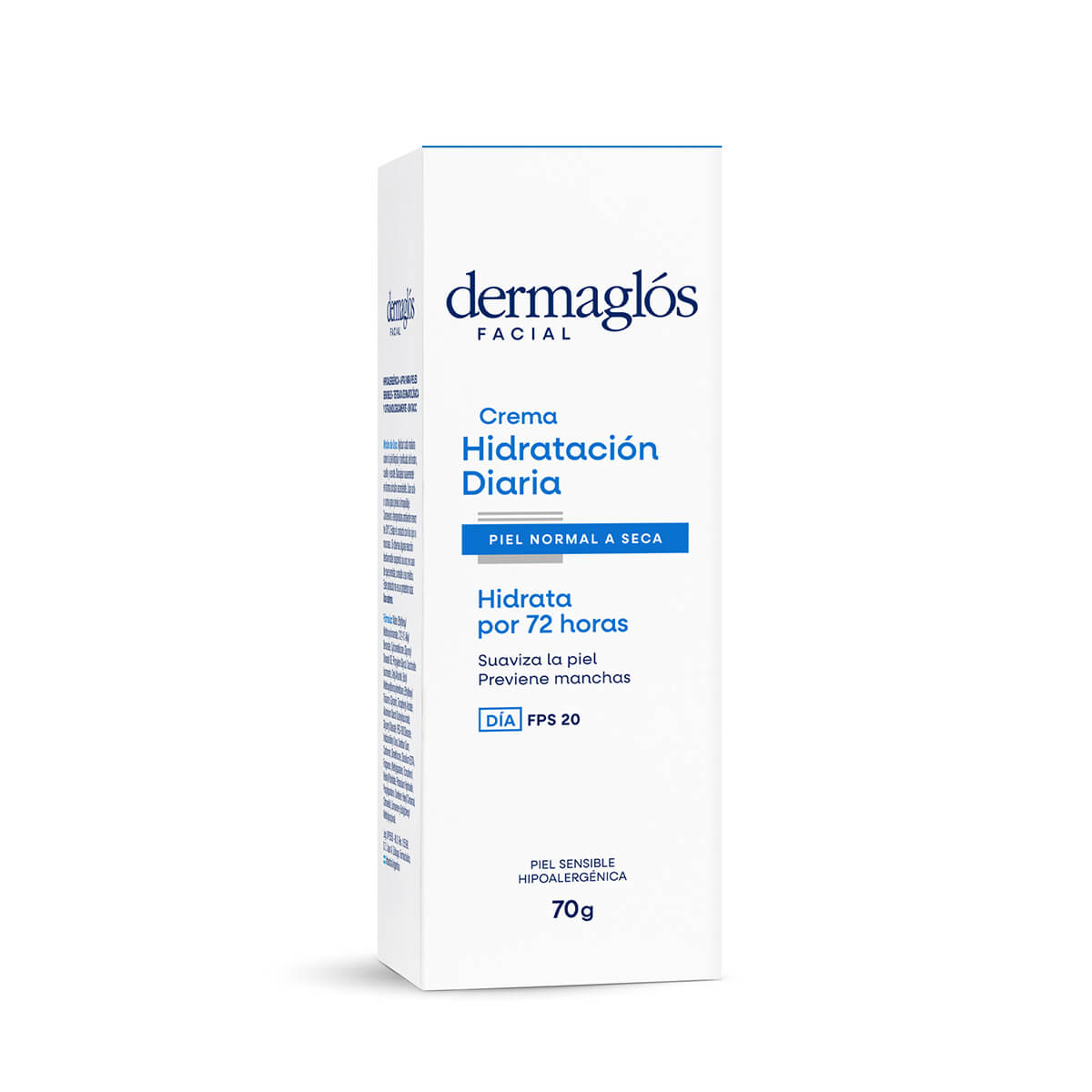 Dermaglós Facial Crema Hidratación Diaria FPS 20 Piel Equilibrada a Seca 70 g image number 3