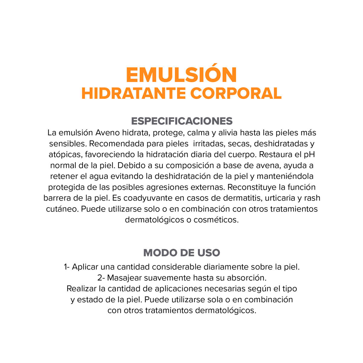 Aveno Emulsi&oacute;n Humectante de Uso Diario 400 ml image number 7