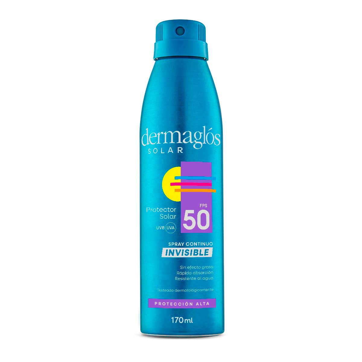 Protector Solar Dermaglós FPS 50 spray invisible 170 ml