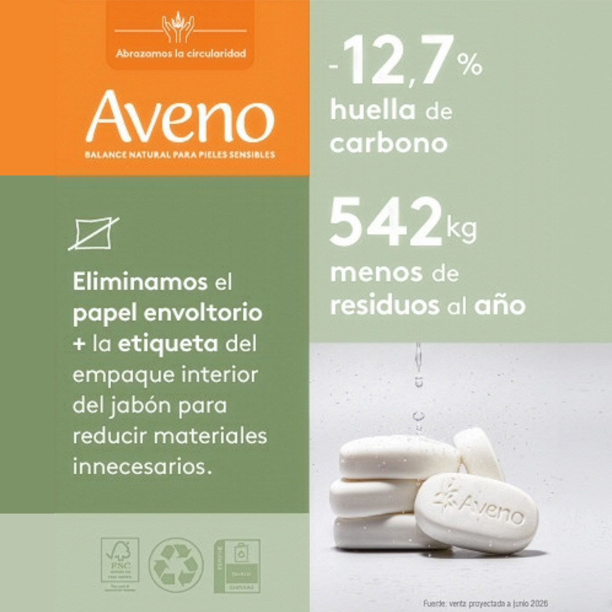 Aveno Jab&oacute;n de Uso Diario 120 g image number 4