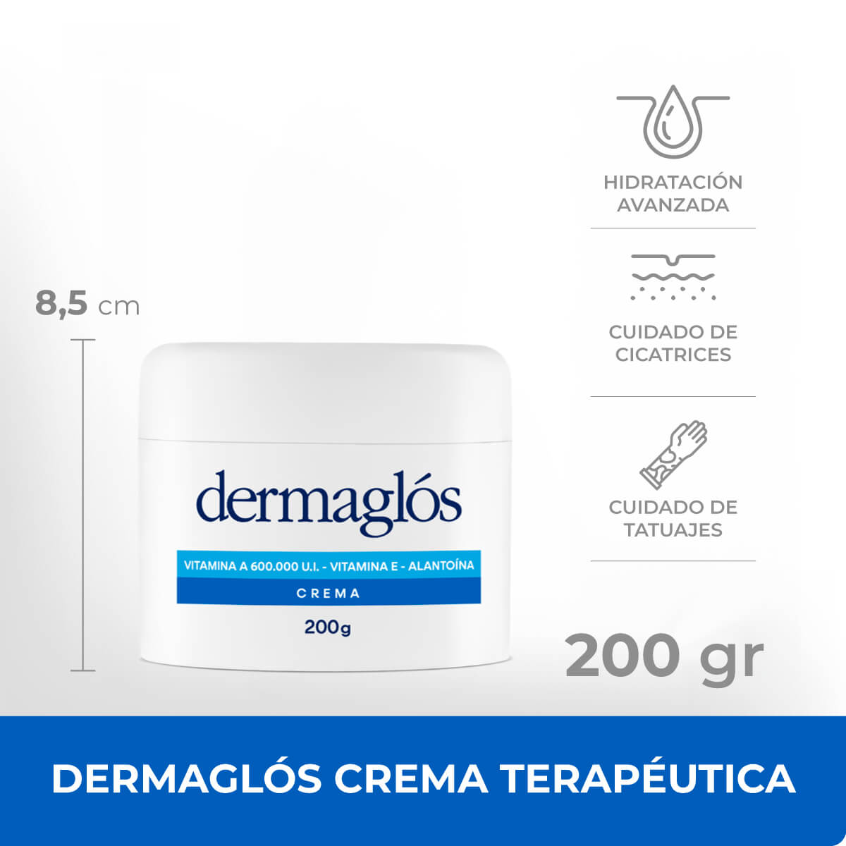 Dermagl&oacute;s Terap&eacute;utica Crema 200 g image number 2
