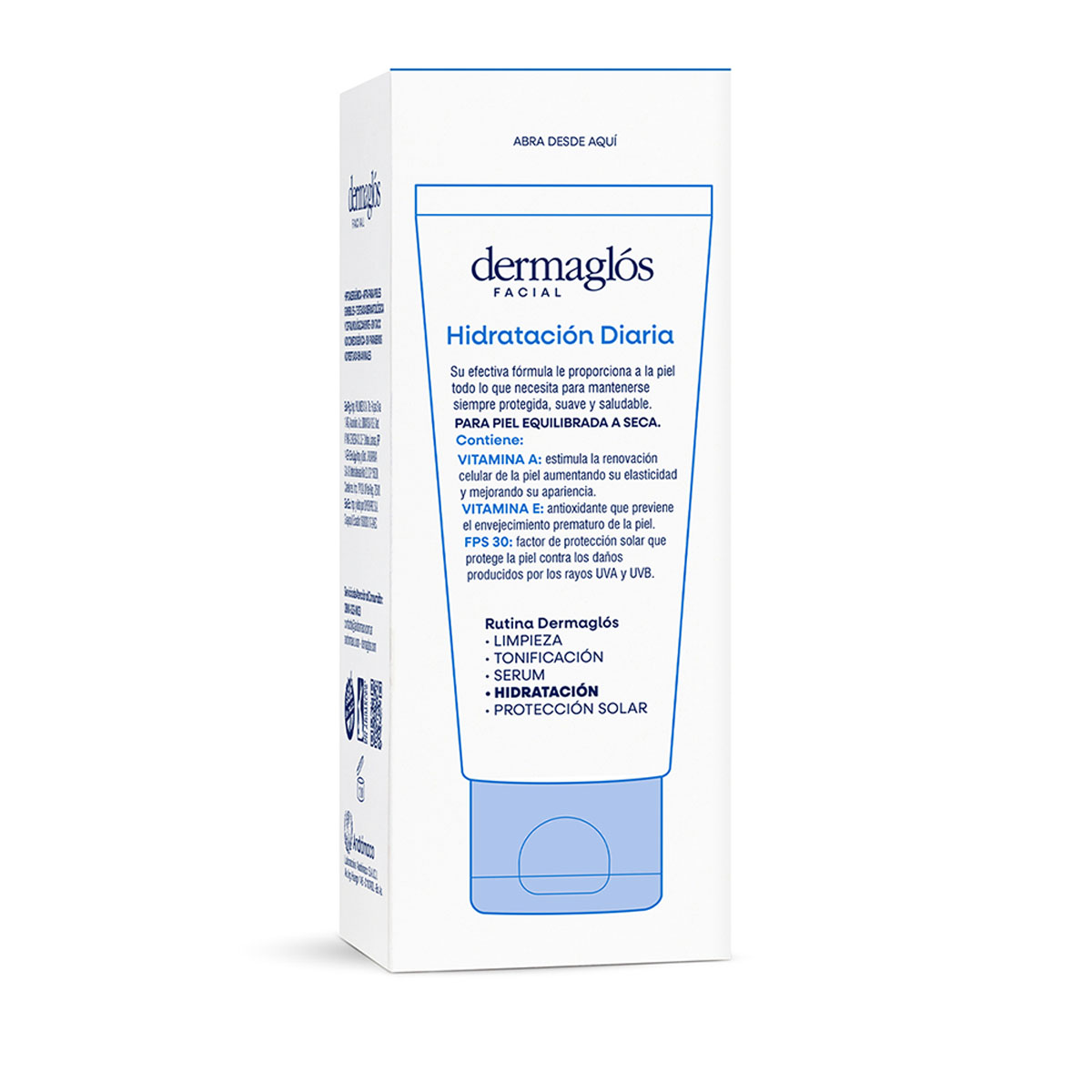 Crema Facial Hidratante D&iacute;a Dermagl&oacute;s Piel Equilibrada a Seca 50 g image number 3