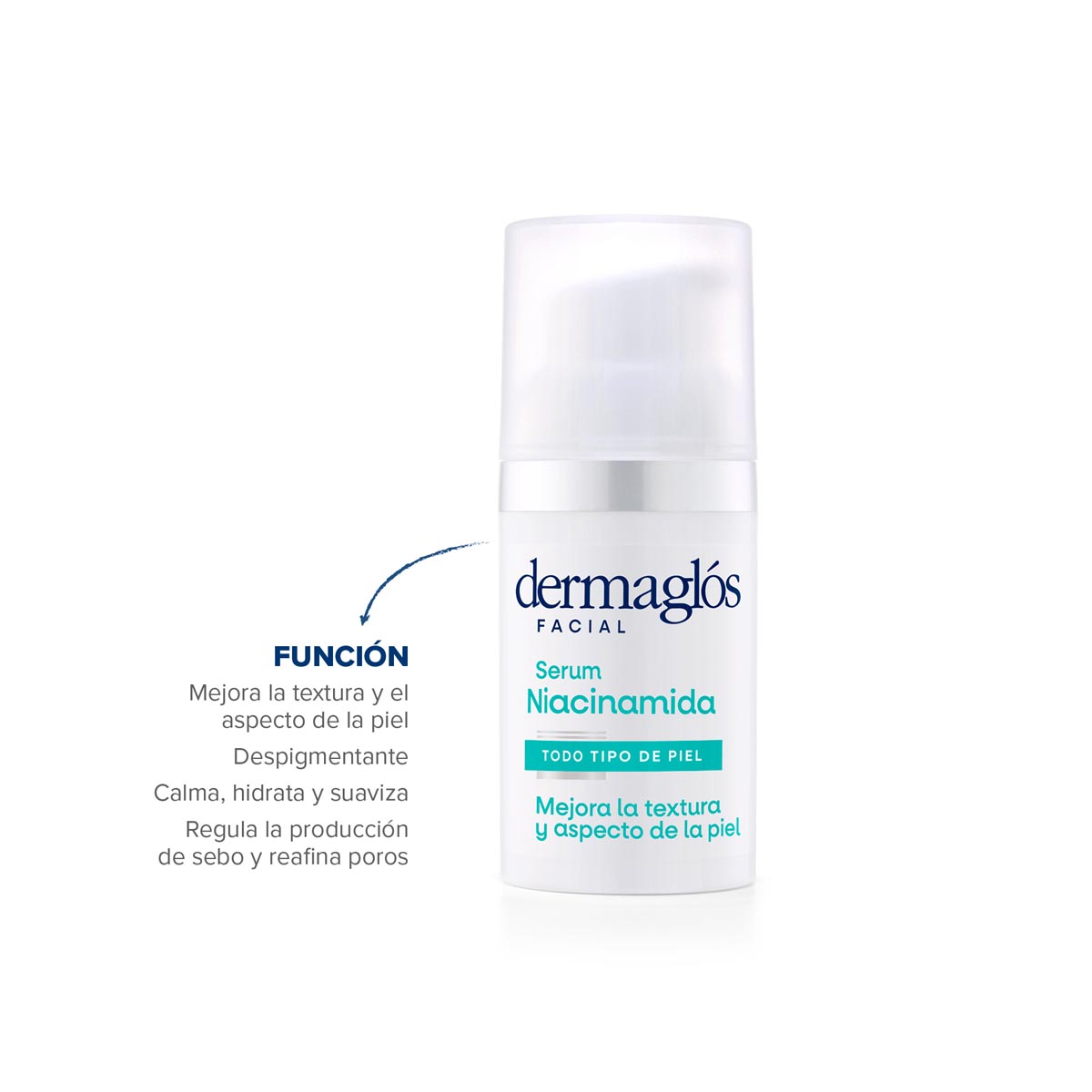 Dermagl&oacute;s Facial Serum Niacinamida 30 ml image number 4