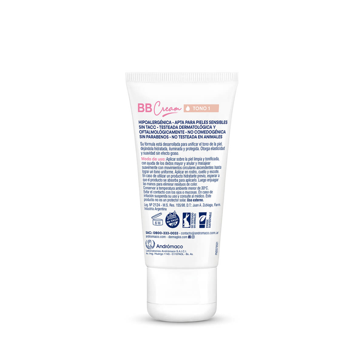 Dermagl&oacute;s Facial Crema con color BB Cream Tono 1 con FPS 30 50 g image number 2