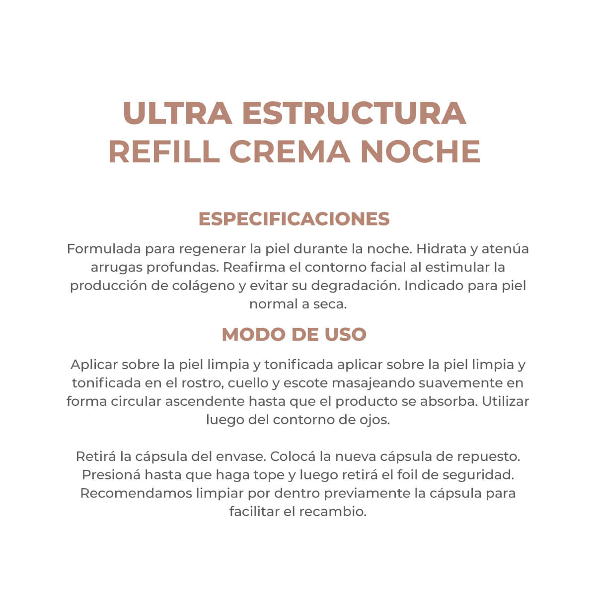 Crema Dermaglós Repuesto Hidratante de Noche Ultra Estructura 50 g image number 6