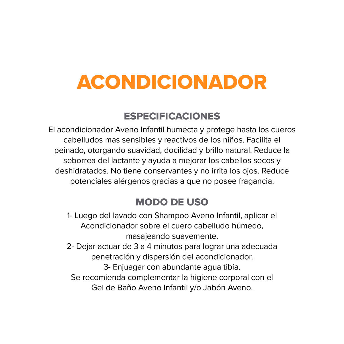 Aveno Infantil Acondicionador de Uso Diario 250 ml image number 7