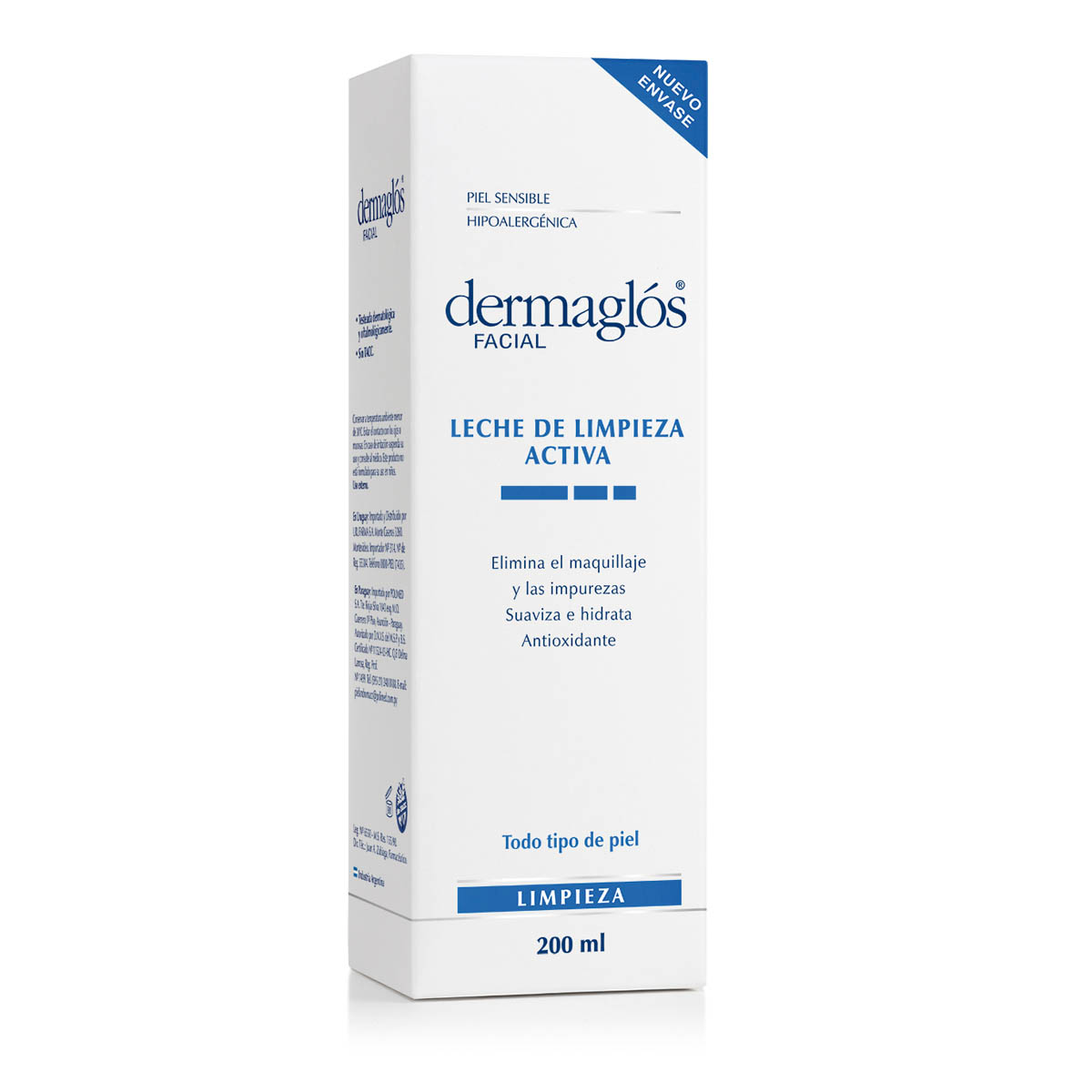 Dermagl&oacute;s Facial Leche de Limpieza Activa 200 ml image number 2