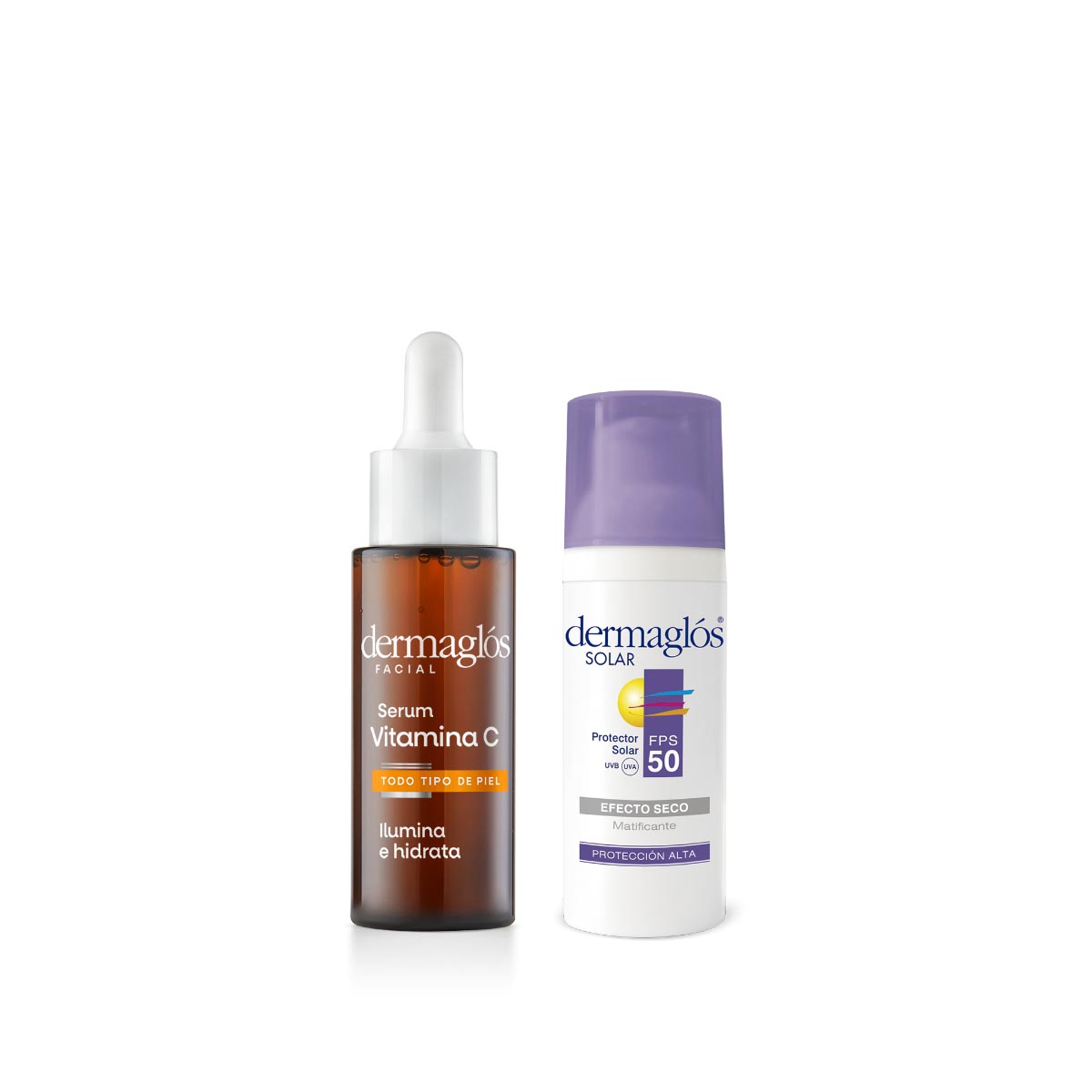 Kit Dermagl&oacute;s Facial Serum Vitamina C + Protector FPS 50 image number 0