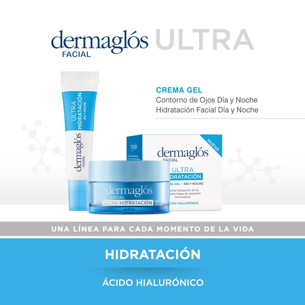 Dermagl&oacute;s Facial Crema Gel Contorno de Ojos Ultra Hidrataci&oacute;n 15 g image number 7