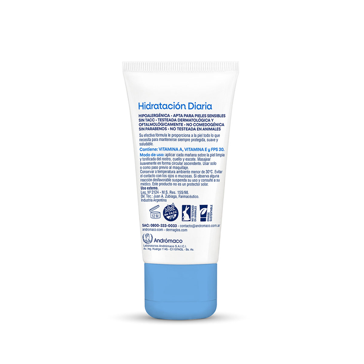 Crema Facial Hidratante D&iacute;a Dermagl&oacute;s Piel Equilibrada a Seca 50 g image number 1