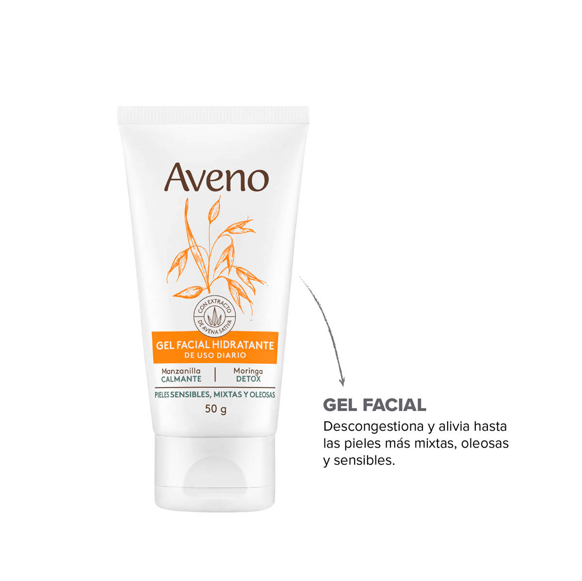Aveno Gel Facial Hidratante de Uso Diario 50 g image number 7