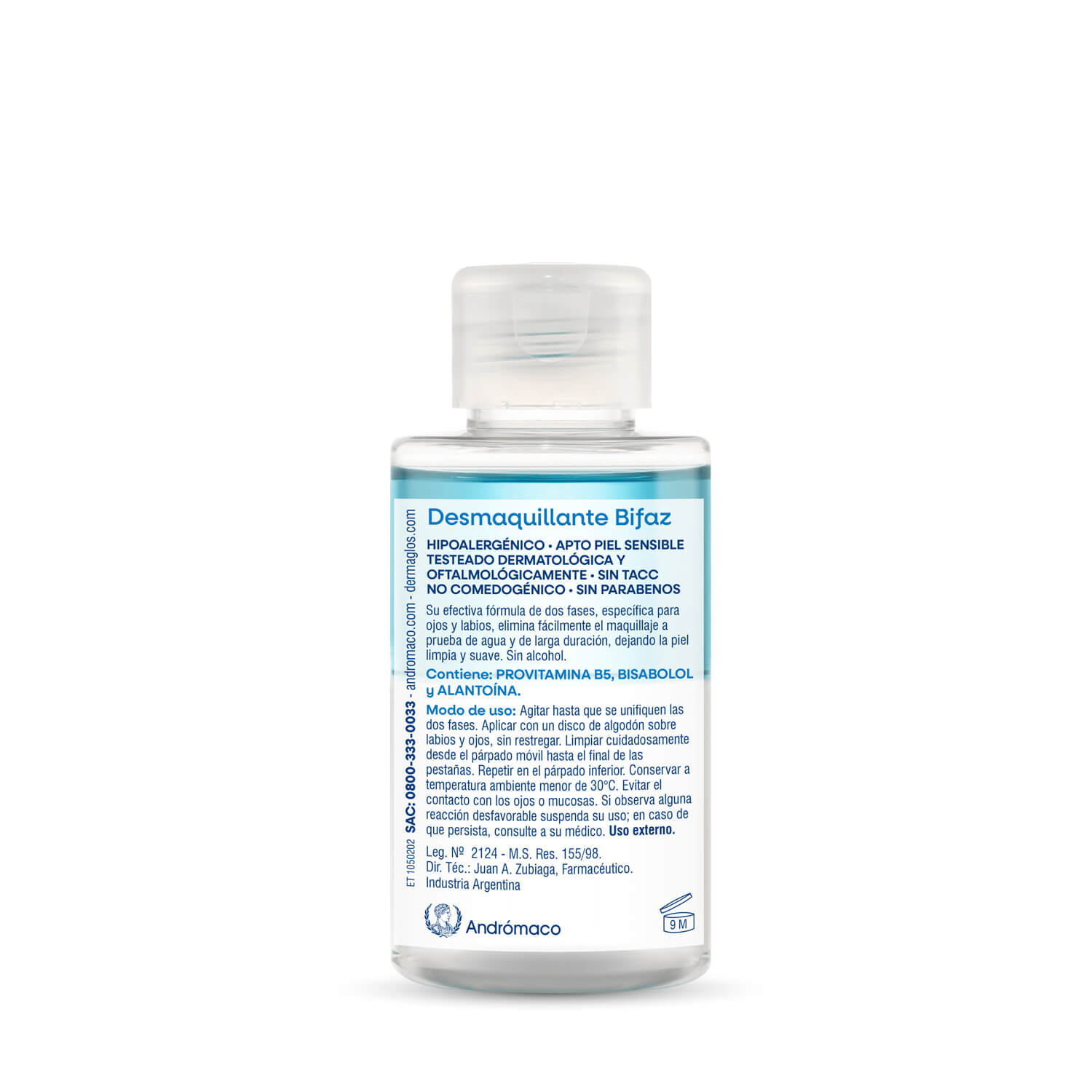 Dermagl&oacute;s Facial Desmaquillante Bifaz de Ojos 100 ml image number 2