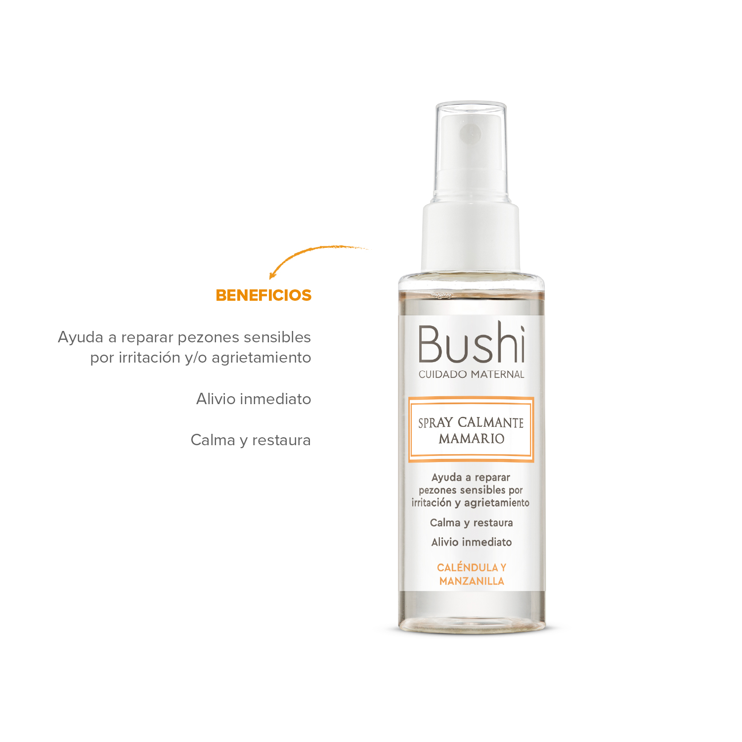 Bushi Spray Calmante Mamario 60 ml image number 2