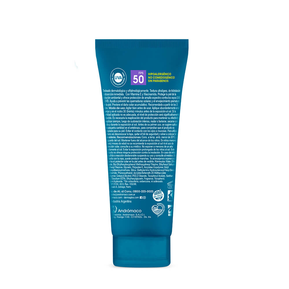 Protector Solar Dermaglós FPS 50 Sport Emulsión 100ml image number 1