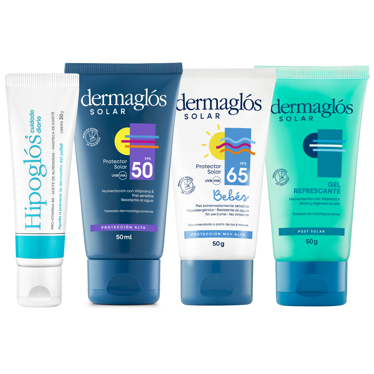 Kit Mini Protector y Post Solar Dermagl&oacute;s&nbsp; + Hipogl&oacute;s 30 g