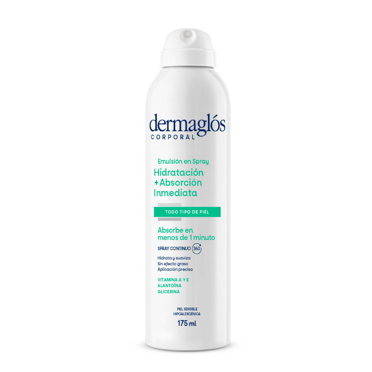 Dermagl&oacute;s Corporal Emulsi&oacute;n Hidrataci&oacute;n Inmediata en Spray Continuo 175 ml image number 0