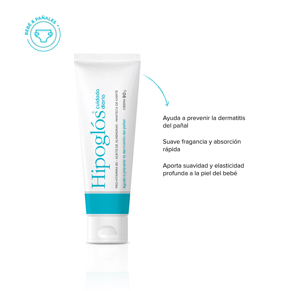 Crema Hipogl&oacute;s Cuidado Diario 90 g previene paspaduras image number 2