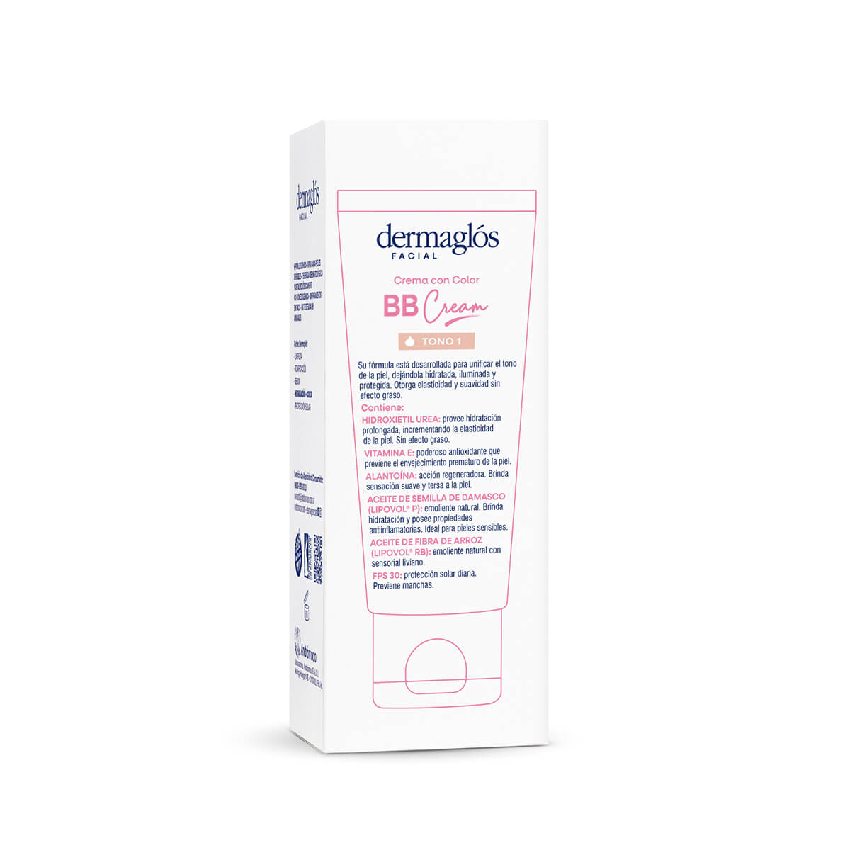 Dermagl&oacute;s Facial Crema con color BB Cream Tono 1 con FPS 30 50 g image number 4