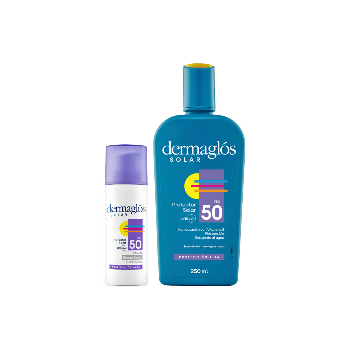 Kit Dermagl&oacute;s Protector Solar Facial y Corporal FPS 50 image number 0