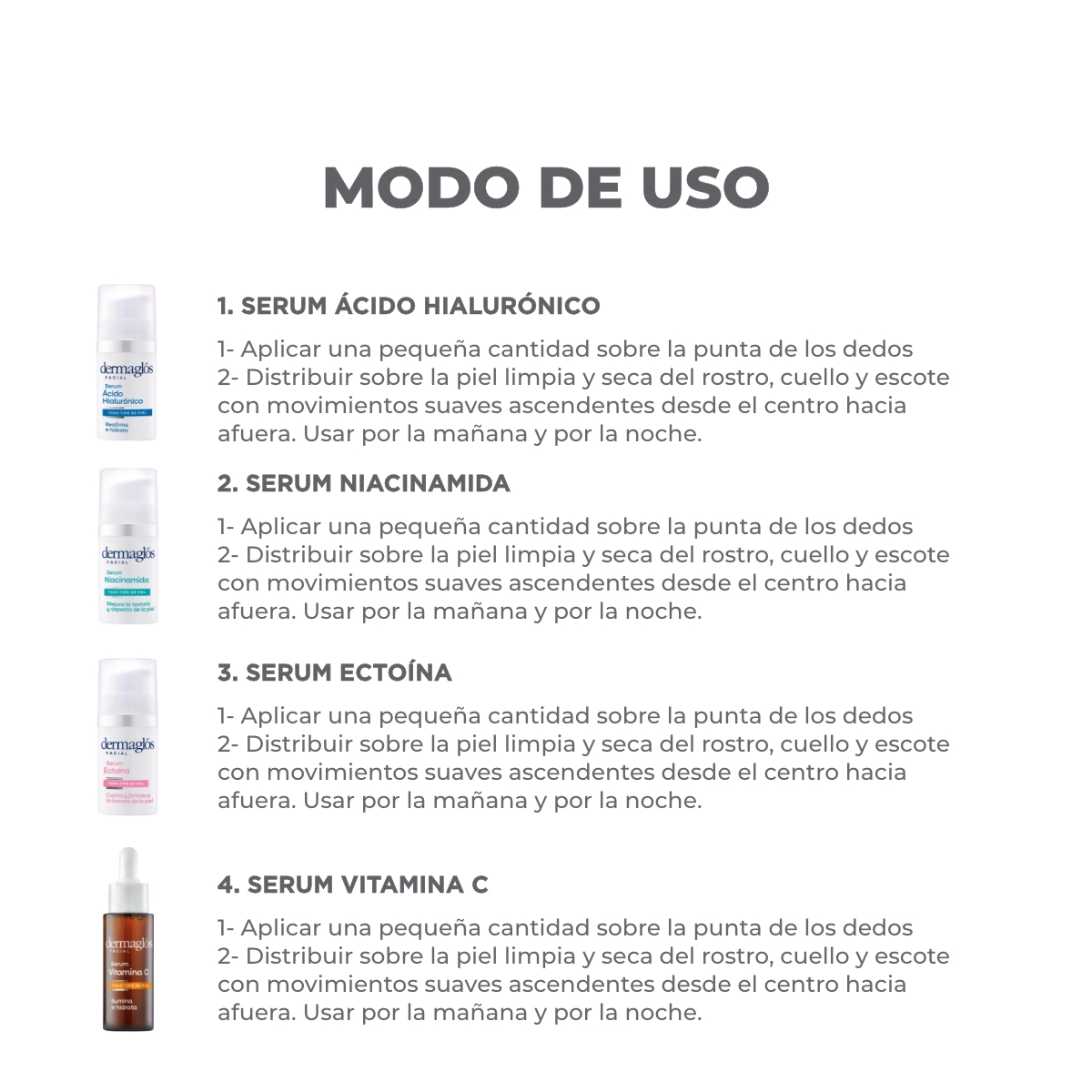 Kit Facial Dermaglós Serums Completo image number 3