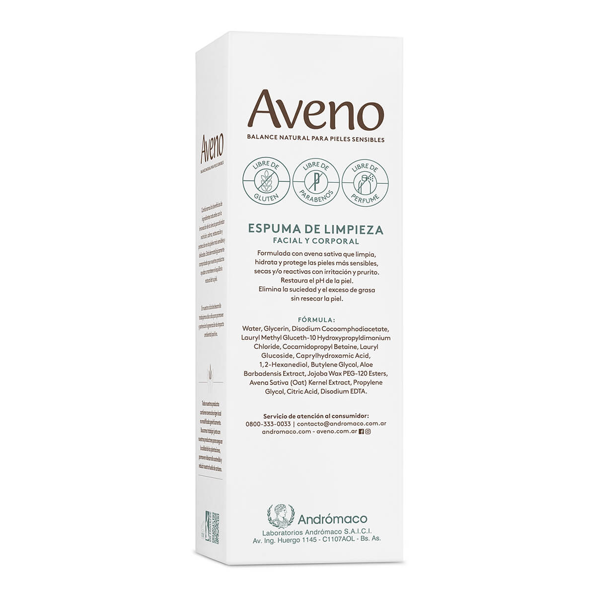 Espuma de Limpieza Aveno 150 ml image number 3