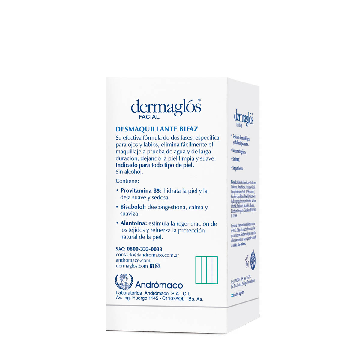 Dermagl&oacute;s Facial Desmaquillante Bifaz de Ojos 100 ml image number 3