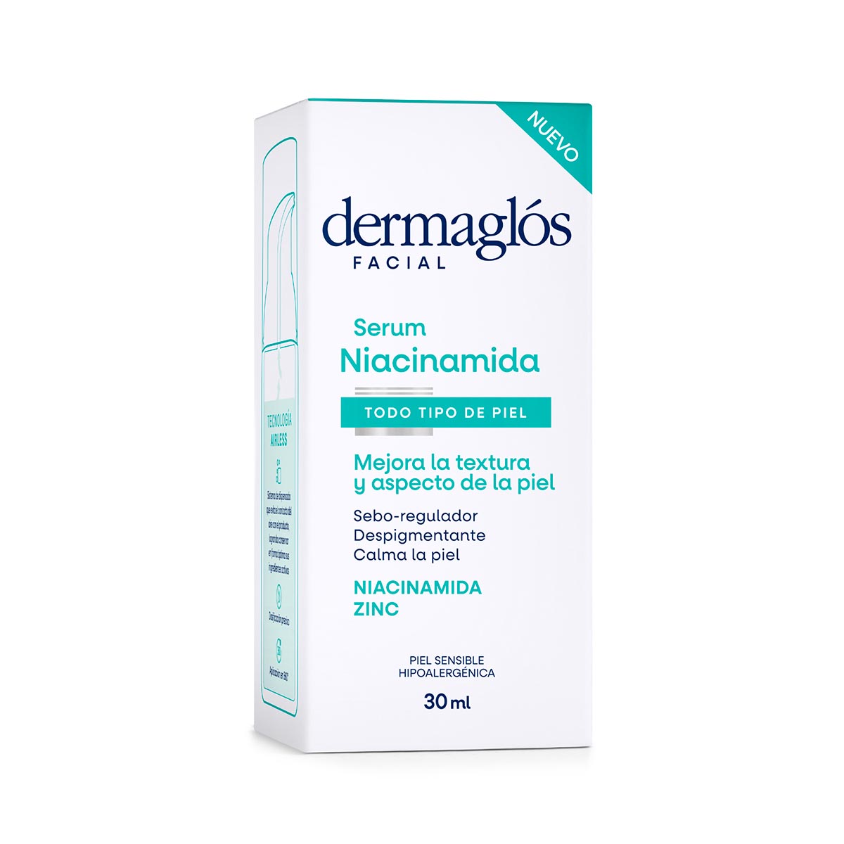 Dermagl&oacute;s Facial Serum Niacinamida 30 ml image number 2