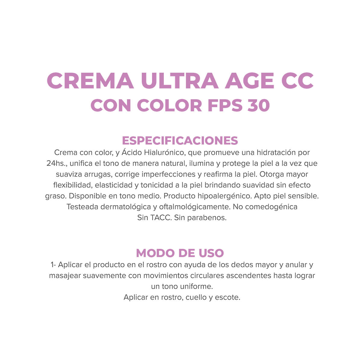 Dermaglós Facial Crema con Color CC Cream Ultra Age con FPS 30 50 g image number 6