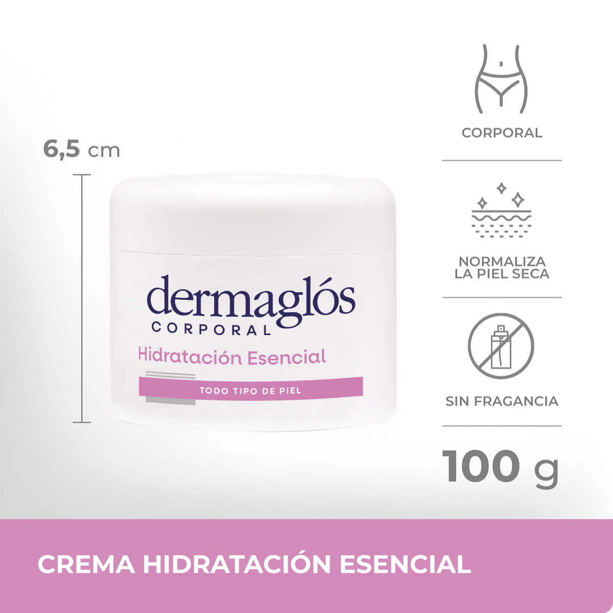 Dermaglós Corporal Crema Hidratación Esencial 100 g image number 1