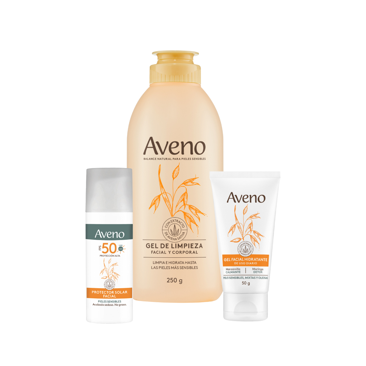 Kit Aveno Facial Completo Piel Sensible Mixta