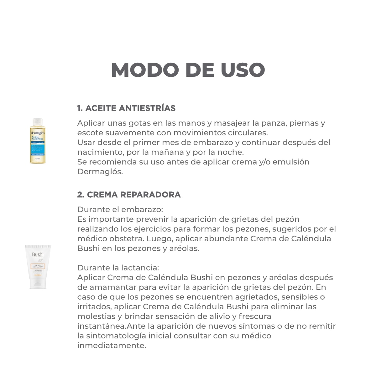 Kit Maternal Aceite Antiestr&iacute;as + Crema Bushi image number 1