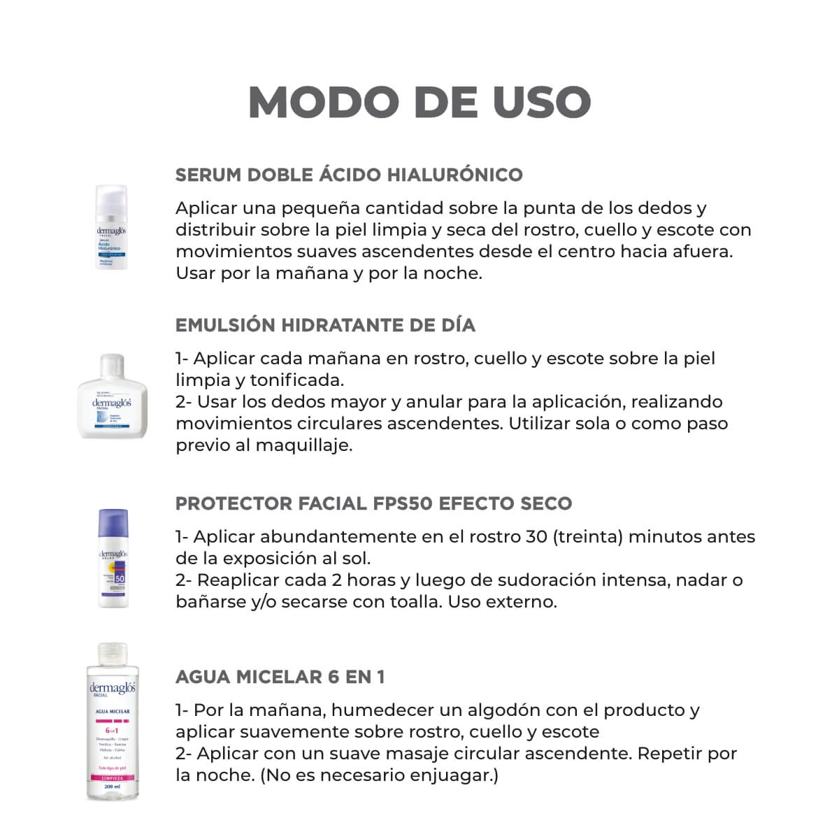Kit Rutina de día Dermaglós Experta con protección FPS50 image number 5