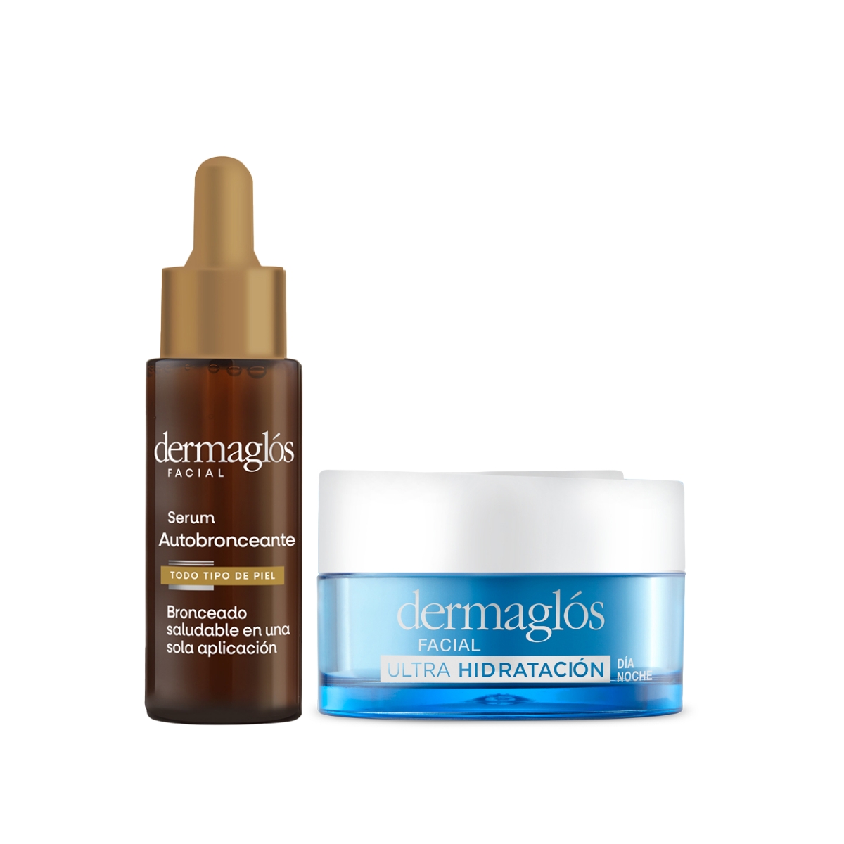 Kit Facial Dermagl&oacute;s Autobronceante + Crema Ultra Hidrataci&oacute;n
