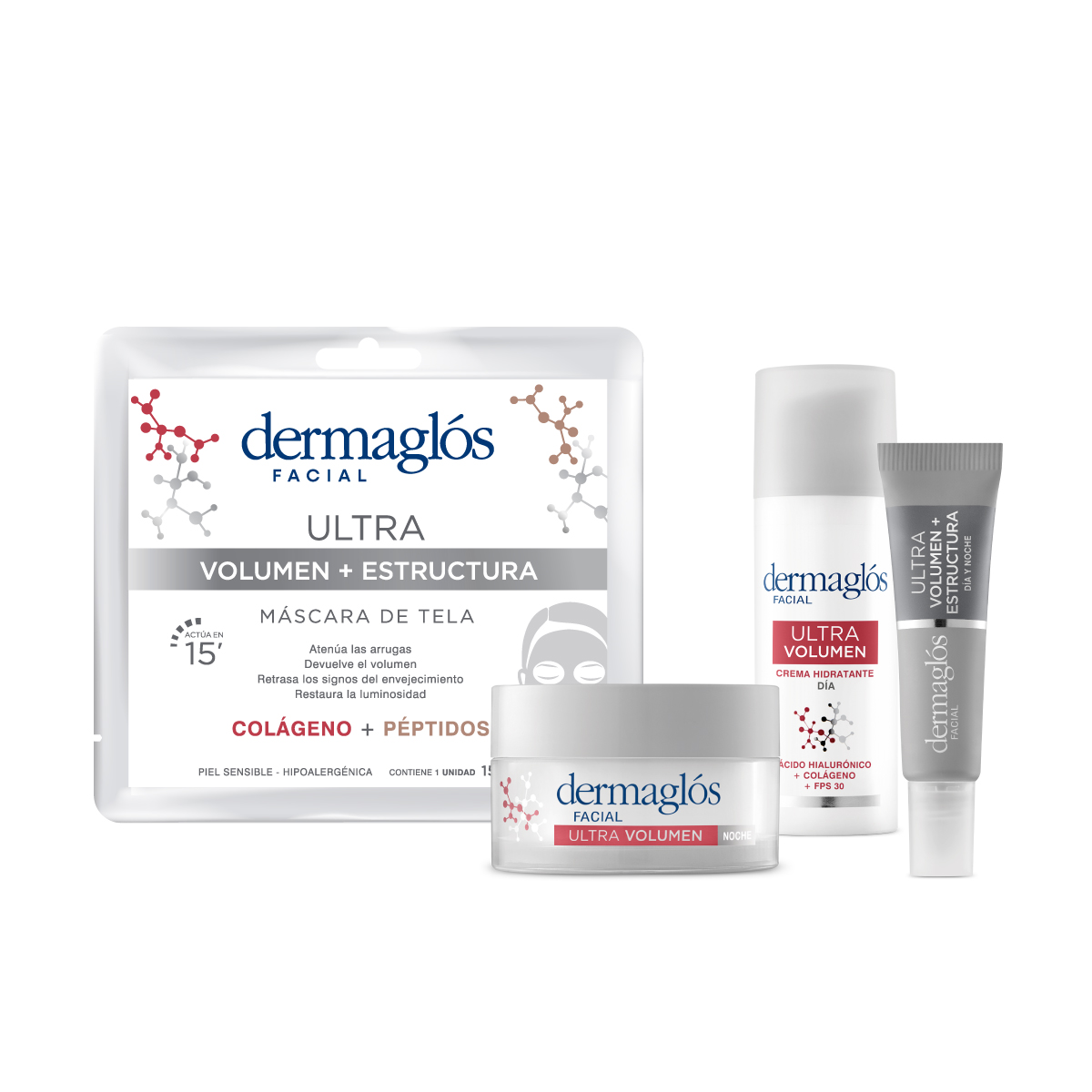 Kit Facial Dermaglós Ultra Volumen Completo image number 0