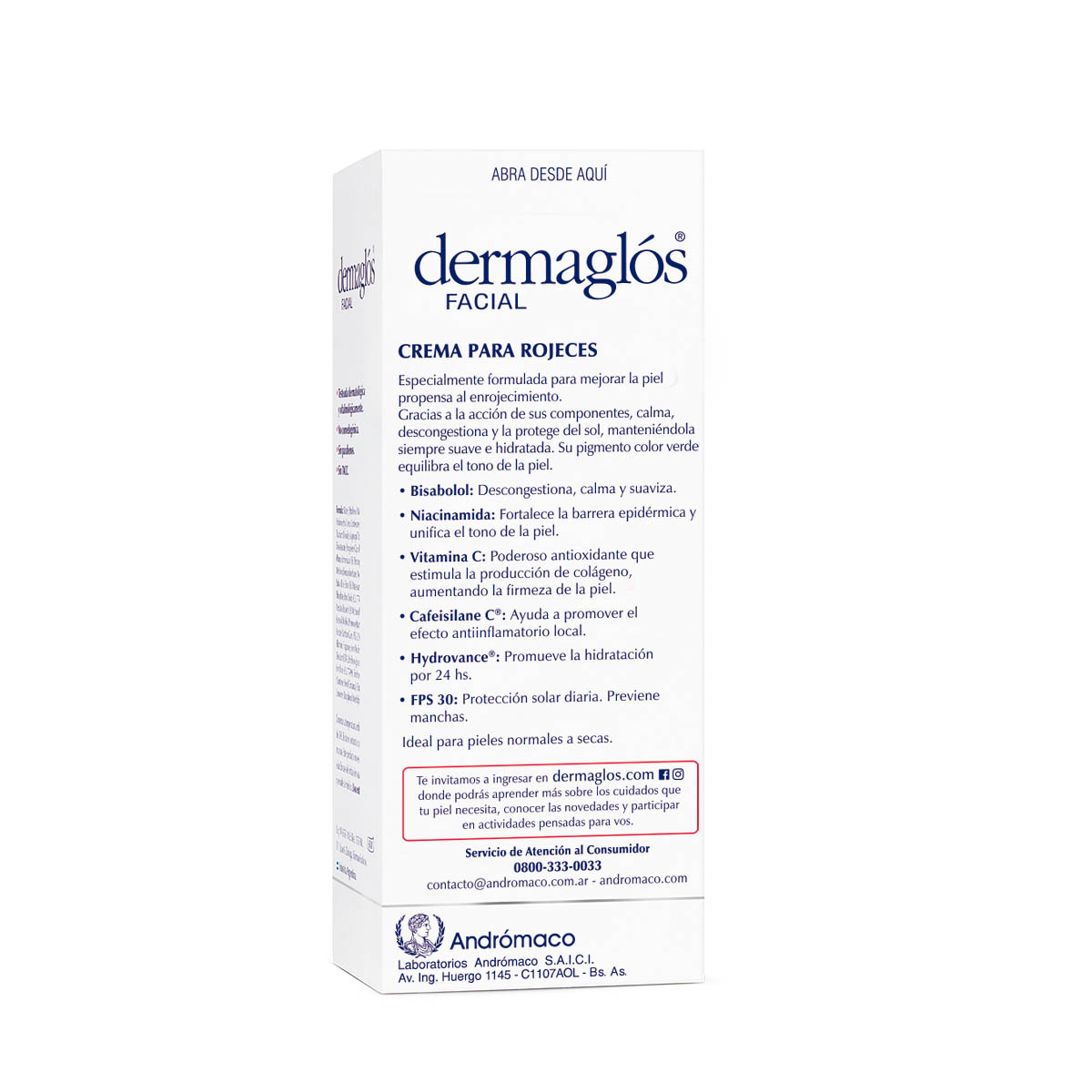 Dermaglós Facial Crema para Rojeces 50 ml image number 4