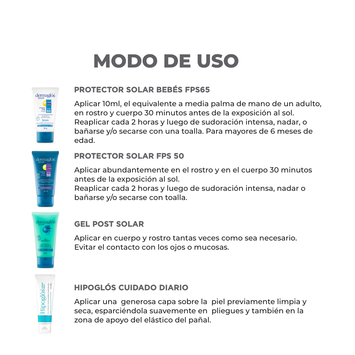 Kit Mini Protector y Post Solar Dermagl&oacute;s&nbsp; + Hipogl&oacute;s 30 g image number 2