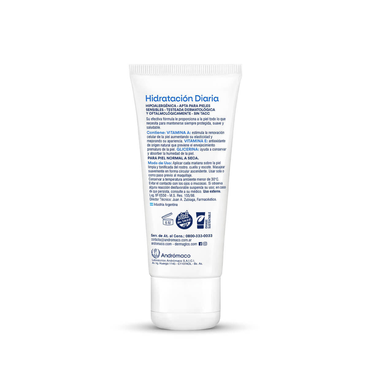 Dermaglós Facial Crema Hidratación Diaria FPS 20 Piel Equilibrada a Seca 70 g image number 2