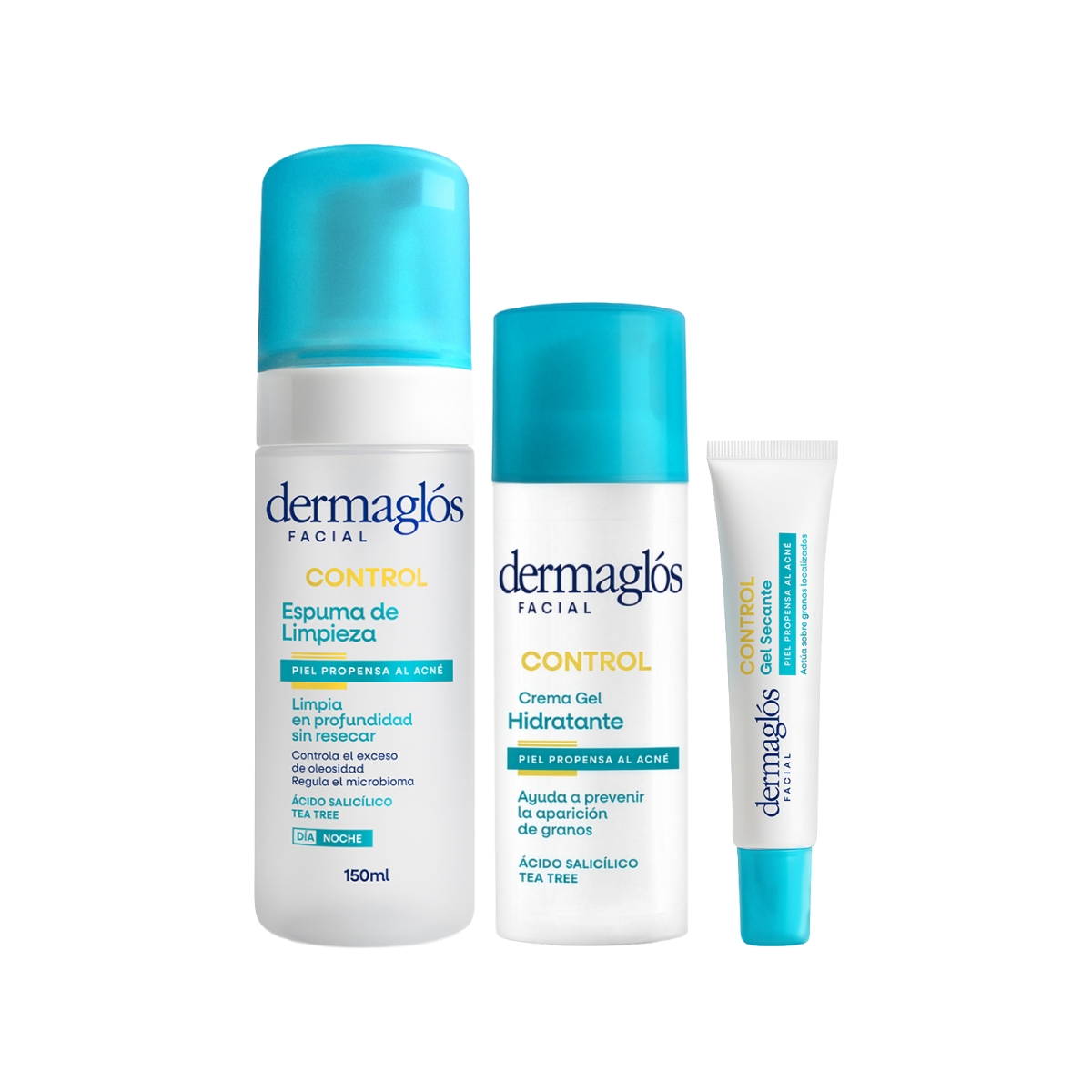 Kit Facial Dermagl&oacute;s Control Acn&eacute; Completo