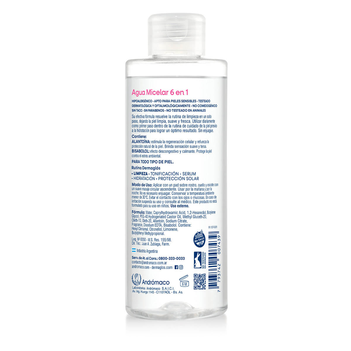 Dermaglós Facial Agua Micelar 400 ml image number 3