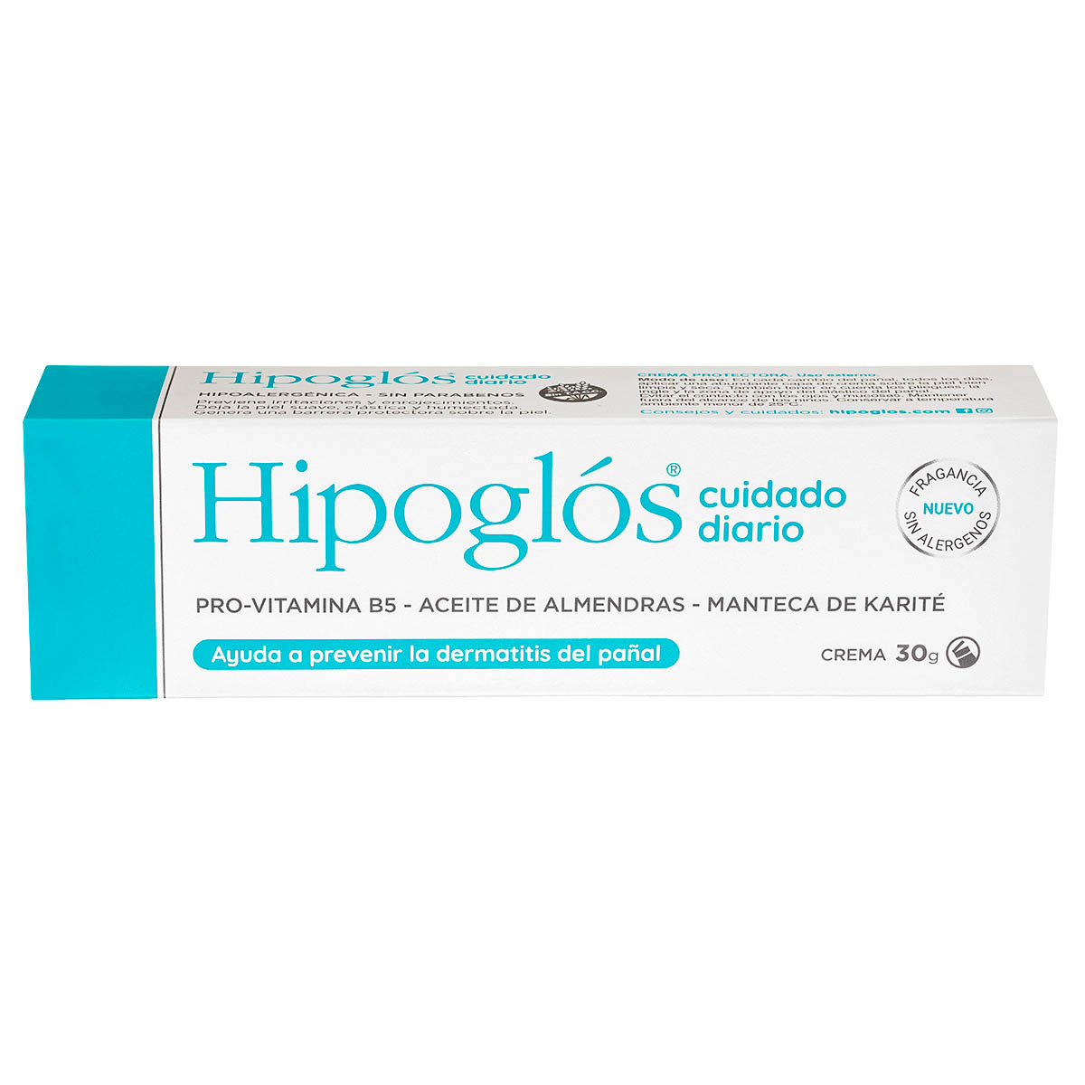 Crema Hipogl&oacute;s Cuidado Diario 30 g previene paspaduras image number 1