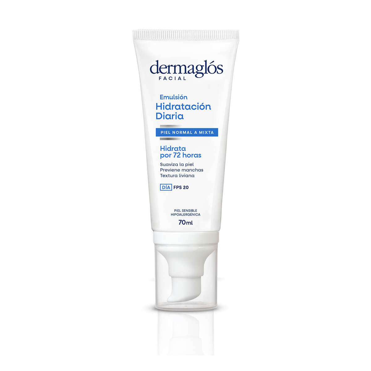 Dermagl&oacute;s Facial Emulsi&oacute;n Hidrataci&oacute;n Diaria FPS 20 Piel Equilibrada a Mixta 70 ml
