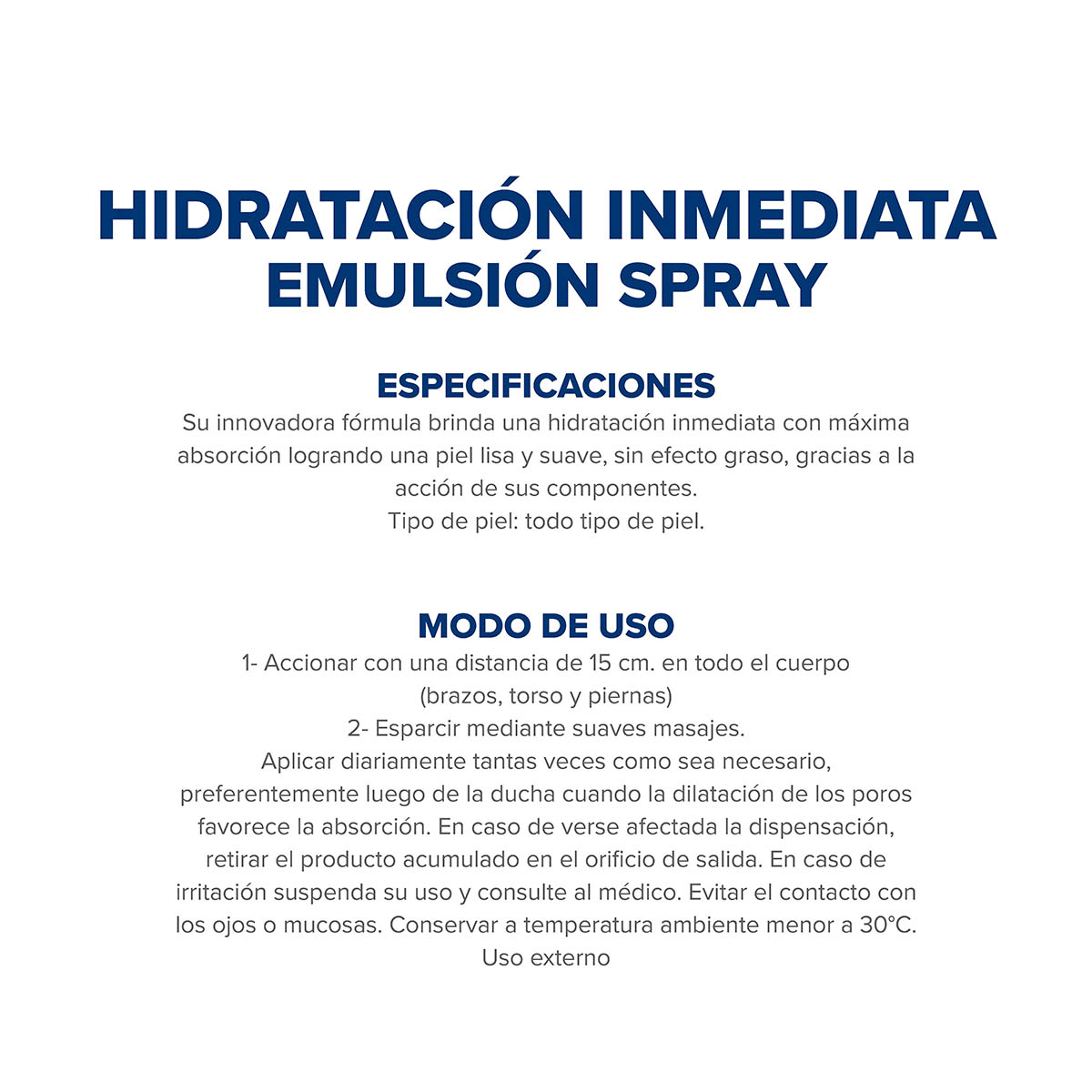 Dermaglós Corporal Emulsión Hidratación Inmediata en Spray Continuo 175 ml image number 3